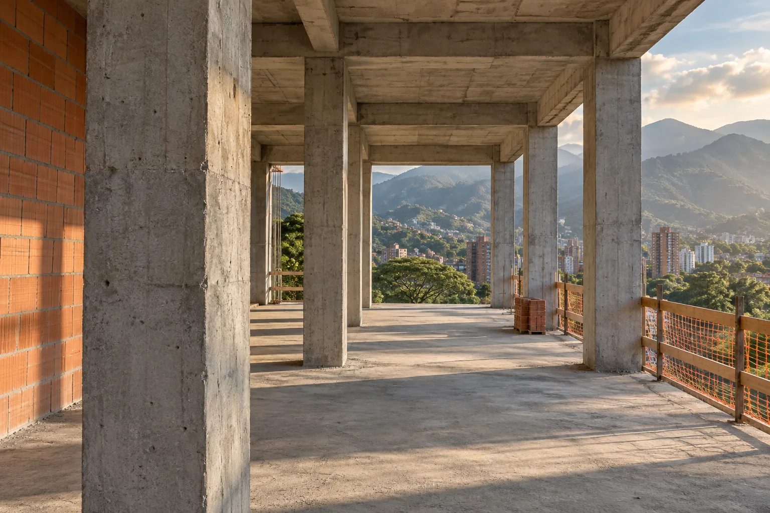 Estructura de concreto con luz natural; imagen arquitectónica ilustrativa